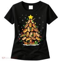 Hotdog Christmas Tree Merry Christmas Hotdog Lovers Women's T-Shirt thumb 0