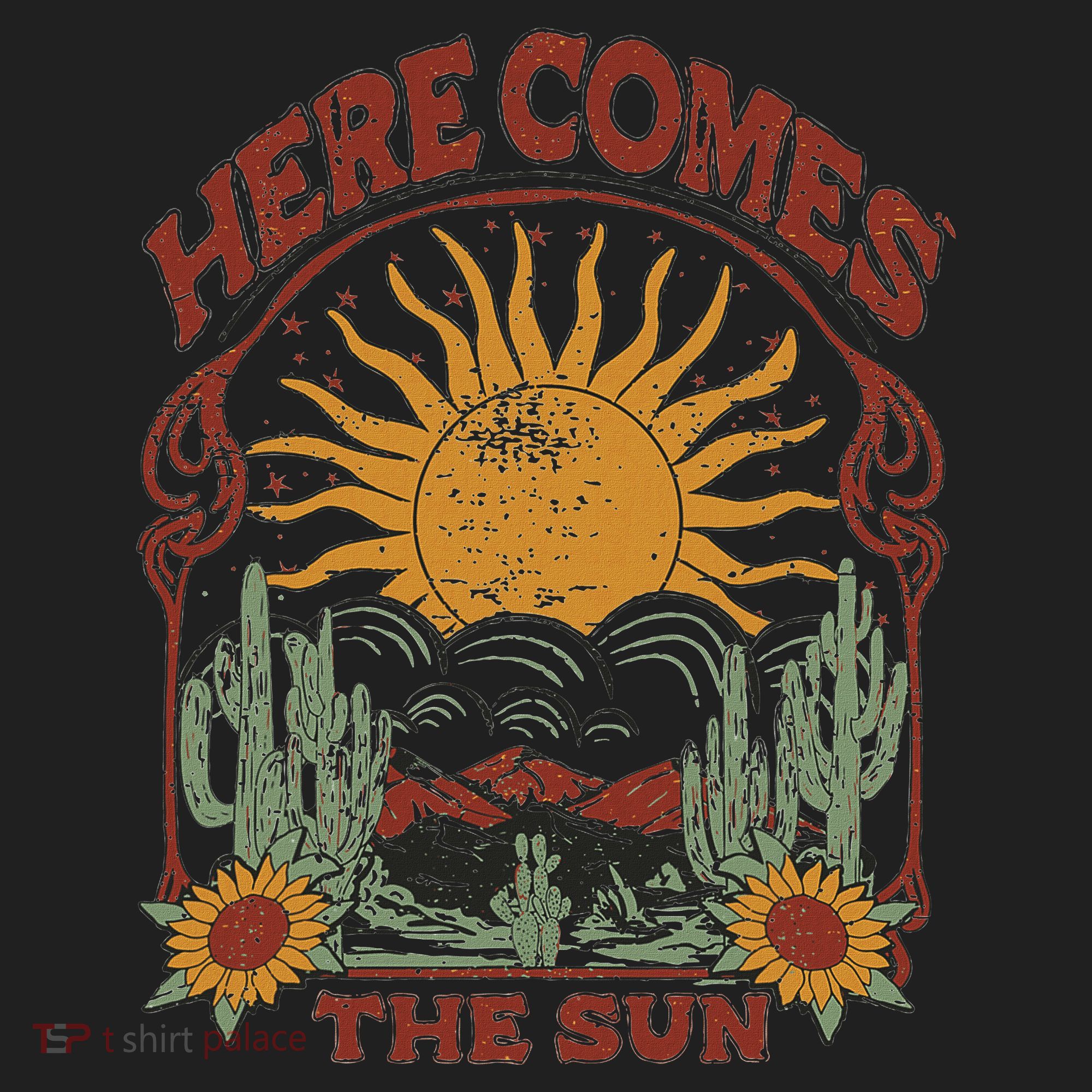 Here Comes The Sun Golf Towel