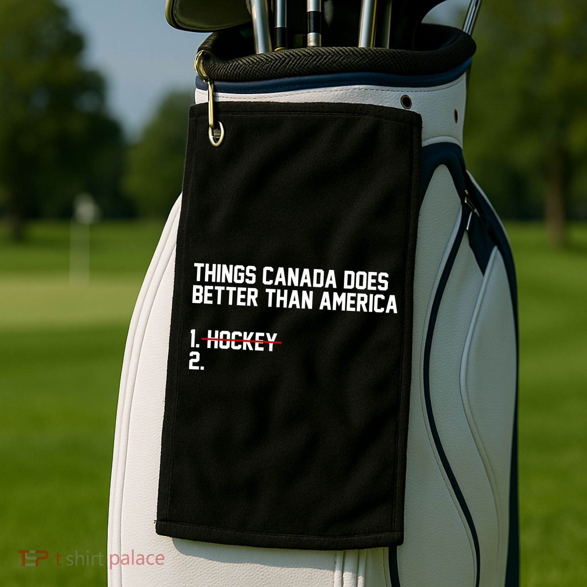 Hockey Champions USA Canada Lost Golf Towel