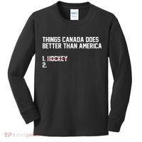 Hockey Champions USA Canada Lost Kids Long Sleeve Shirt thumb 0