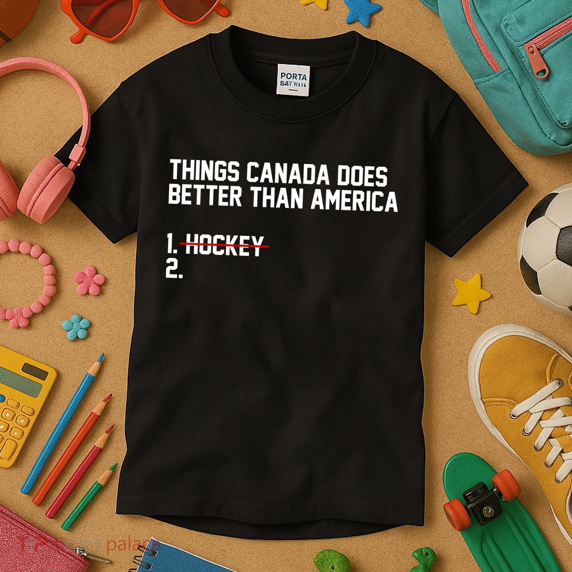 Hockey Champions USA Canada Lost Kids T-Shirt