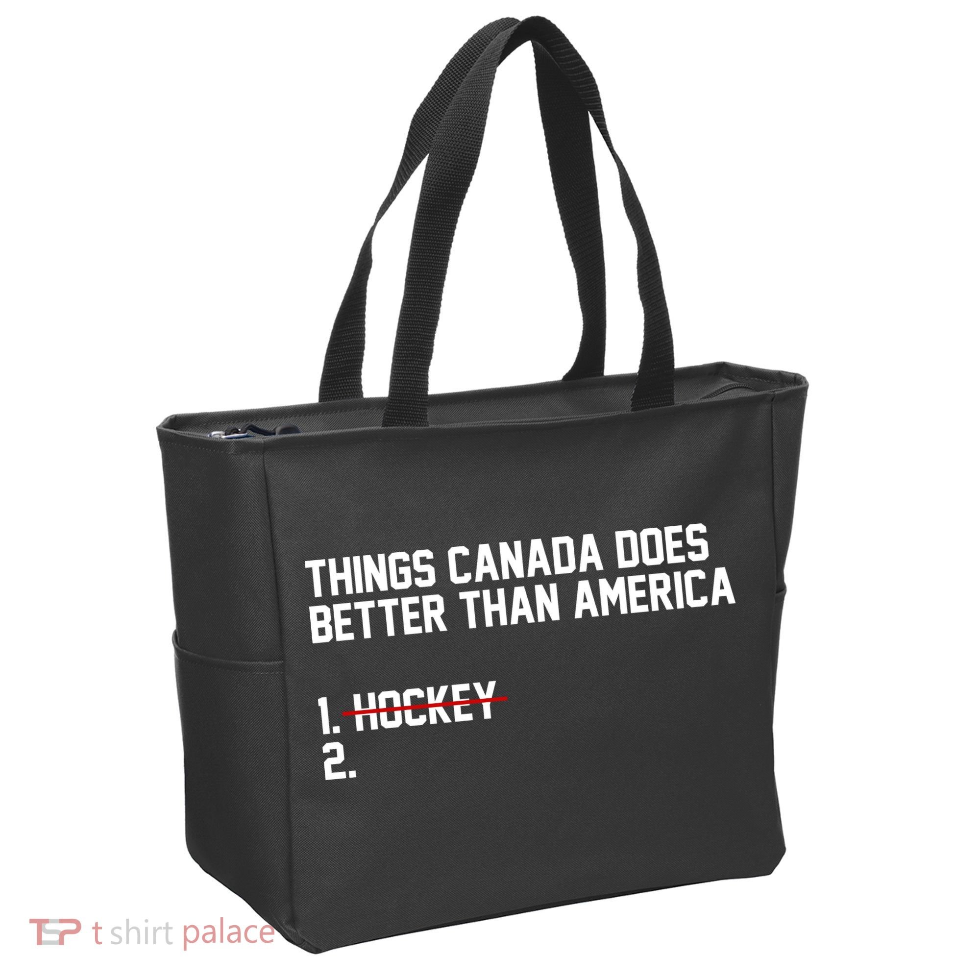 Hockey Champions USA Canada Lost Tote Bag