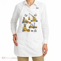 Halloween Construction Vehicles Truck Pumpkin  Apron thumb 2