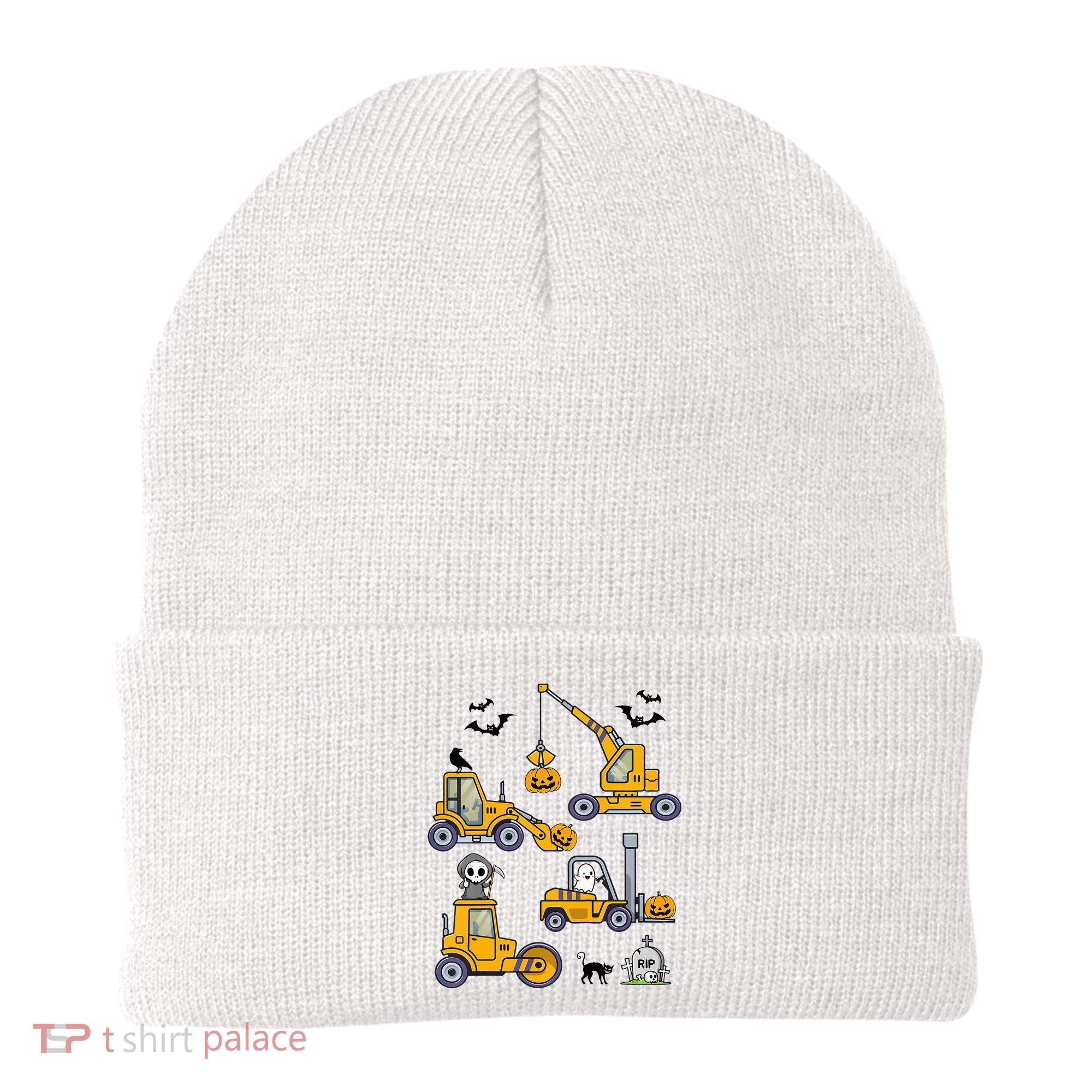 Halloween Construction Vehicles Truck Pumpkin  Beanie