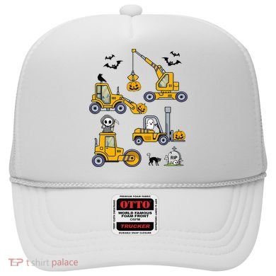 Halloween Construction Vehicles Truck Pumpkin  Hat