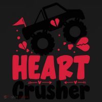 Heart Crusher Valentine Day Gift Toddler Hoodie thumb 2