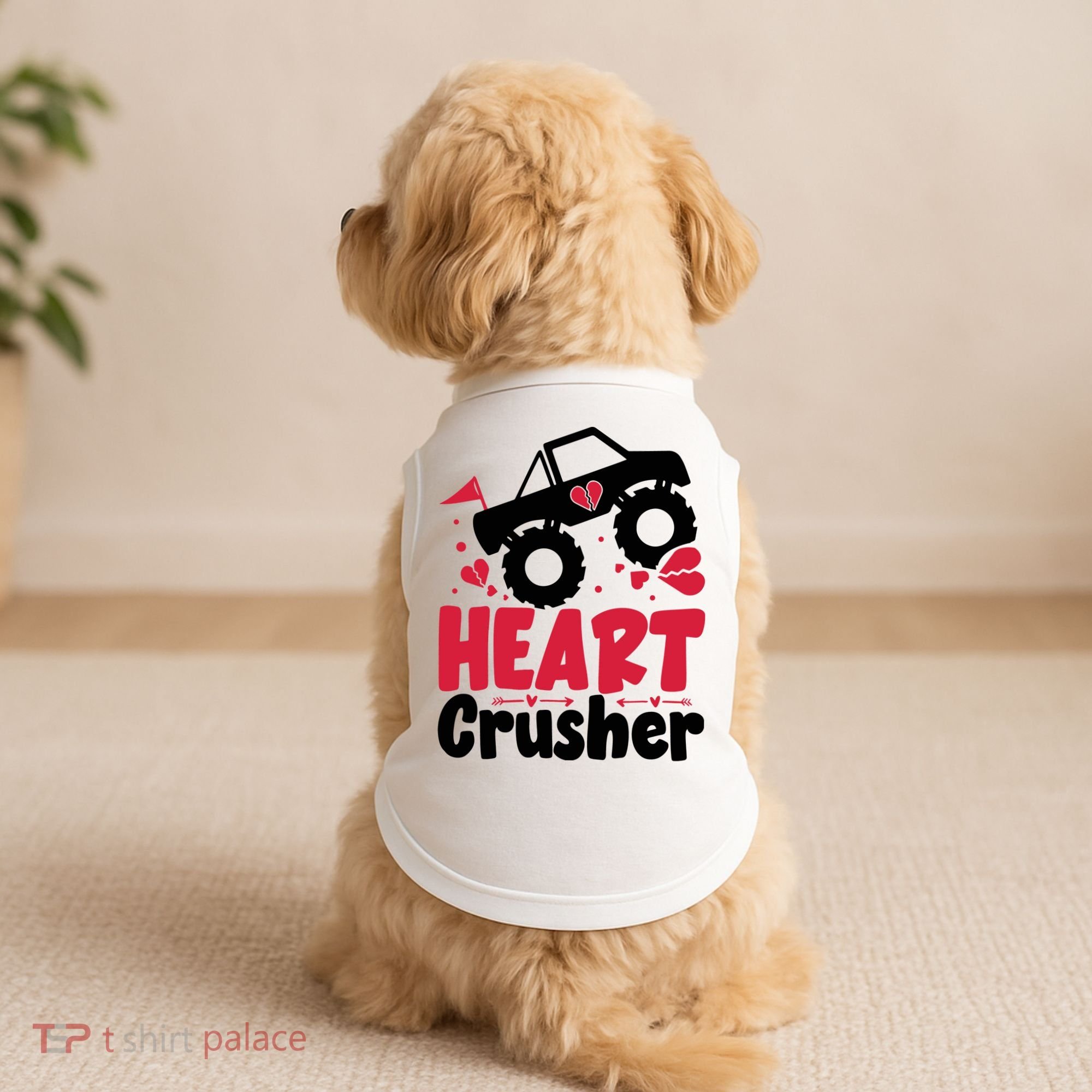 Heart Crusher Valentine Day Gift Doggie Tank