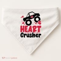 Heart Crusher Valentine Day Gift USA-Made Doggie Bandana thumb 0