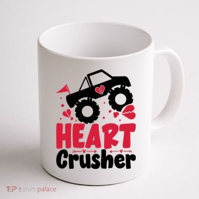 Heart Crusher Valentine Day Gift Coffee Mug back