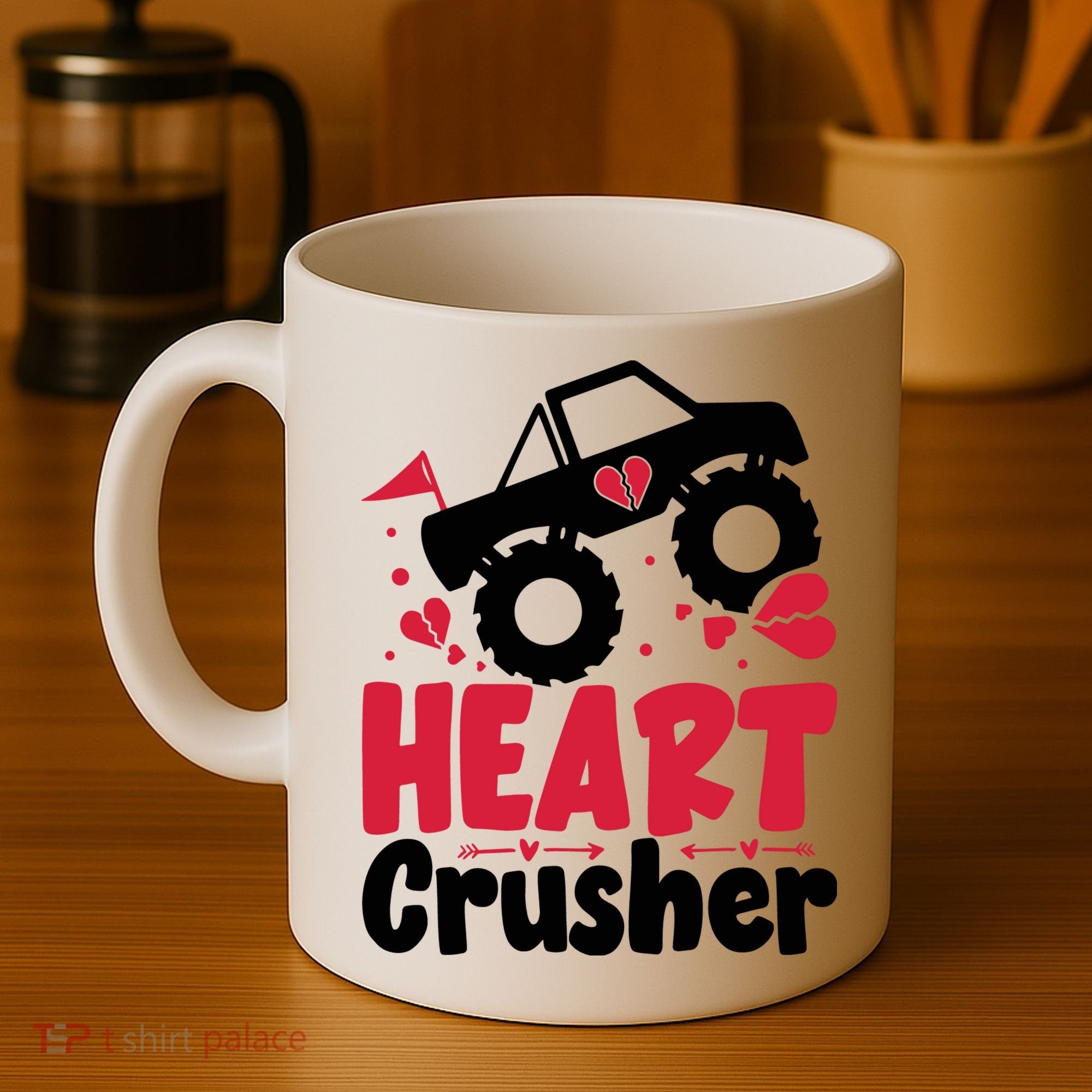 Heart Crusher Valentine Day Gift Coffee Mug