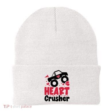 Heart Crusher Valentine Day Gift Beanie