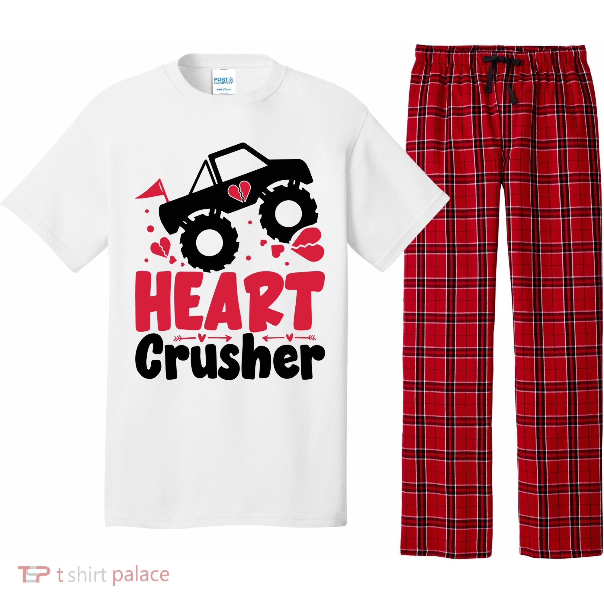 Heart Crusher Valentine Day Gift Pajama Set