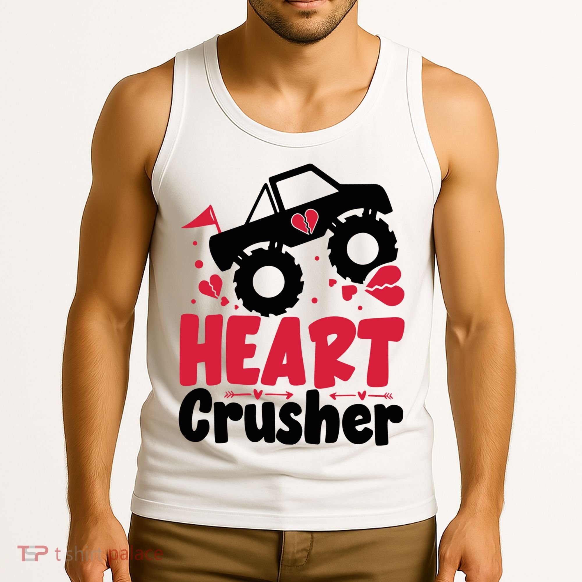 Heart Crusher Valentine Day Gift Tank Top