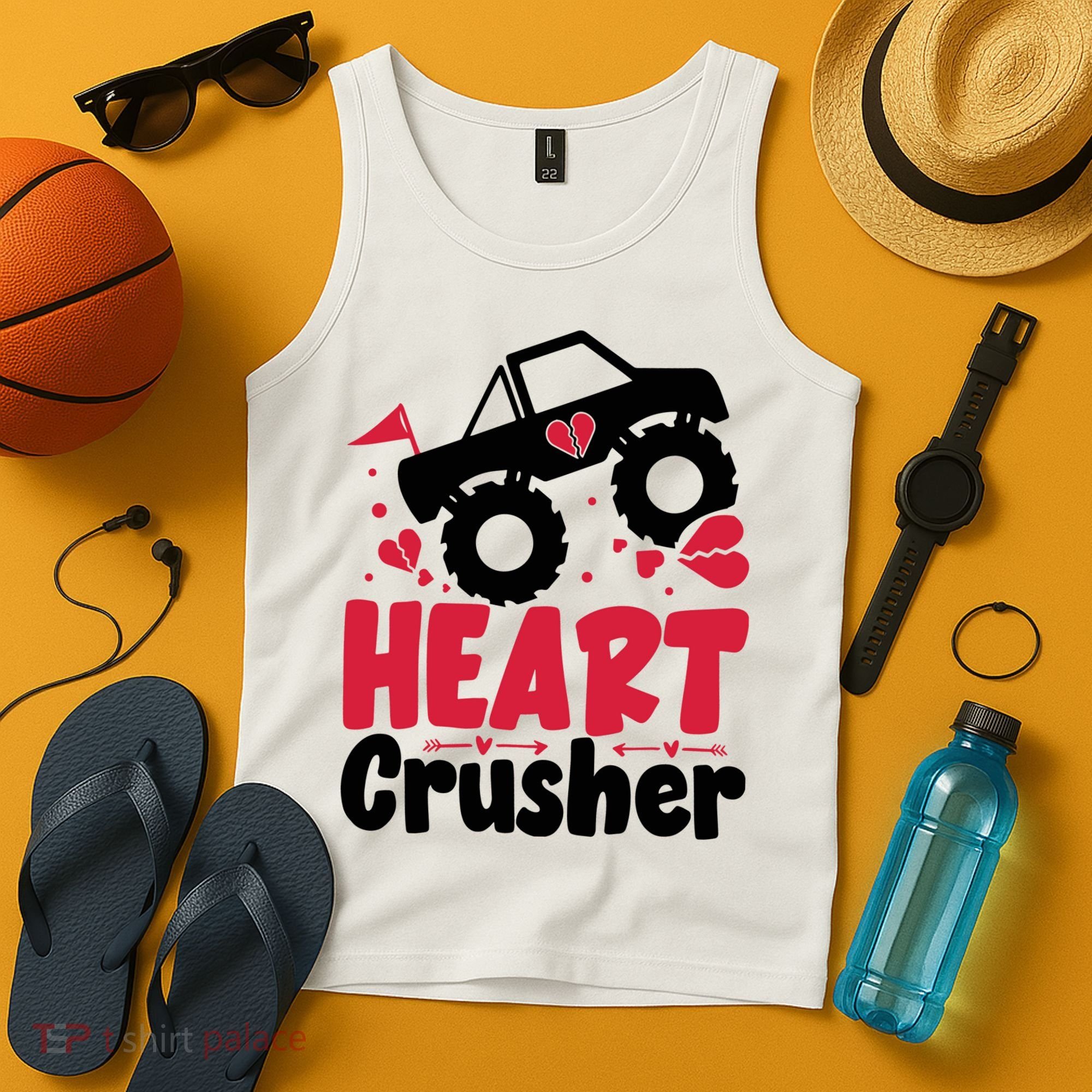 Heart Crusher Valentine Day Gift Tank Top