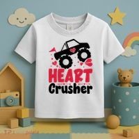 Heart Crusher Valentine Day Gift Toddler T-Shirt thumb 3