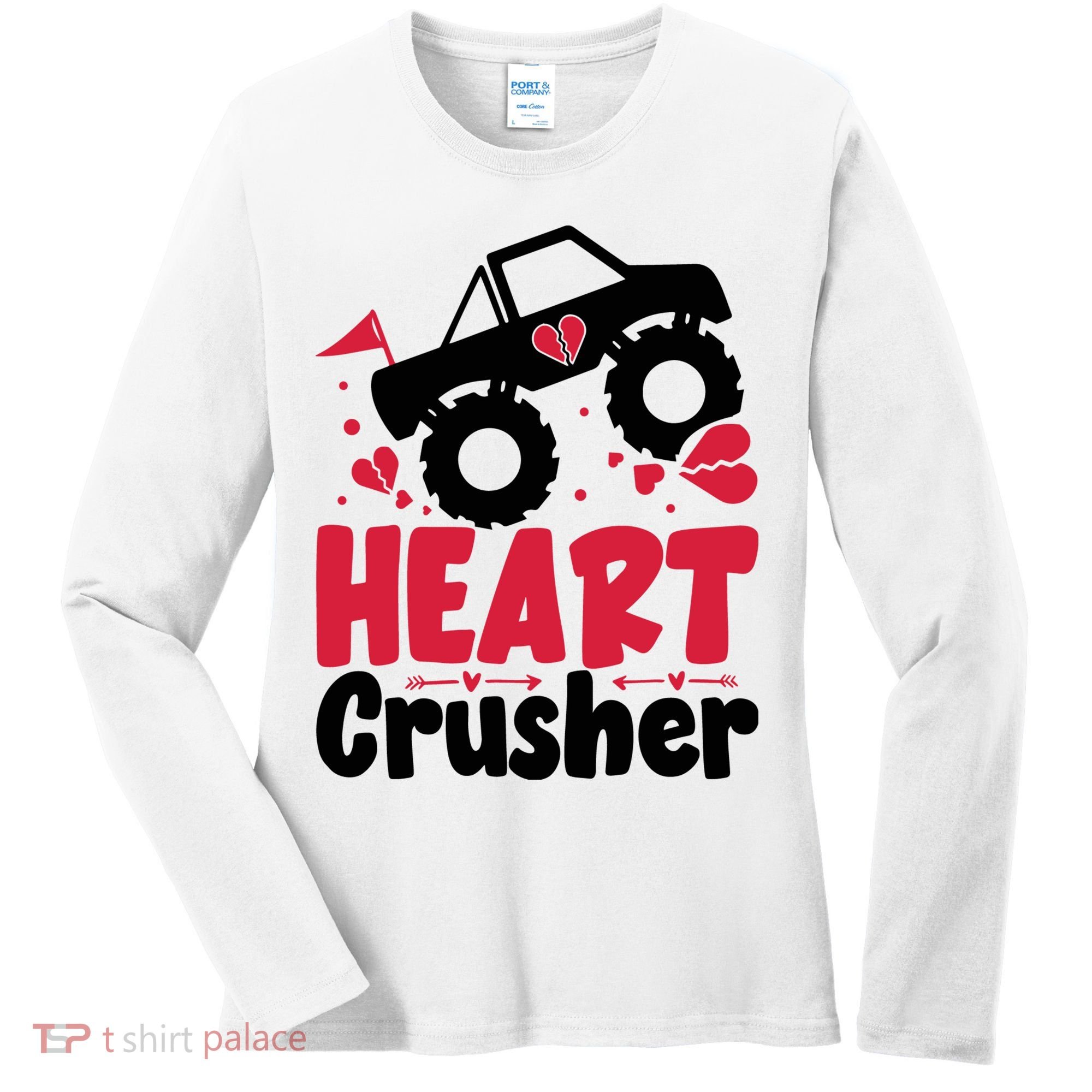 Heart Crusher Valentine Day Gift Women's Long Sleeve Shirt