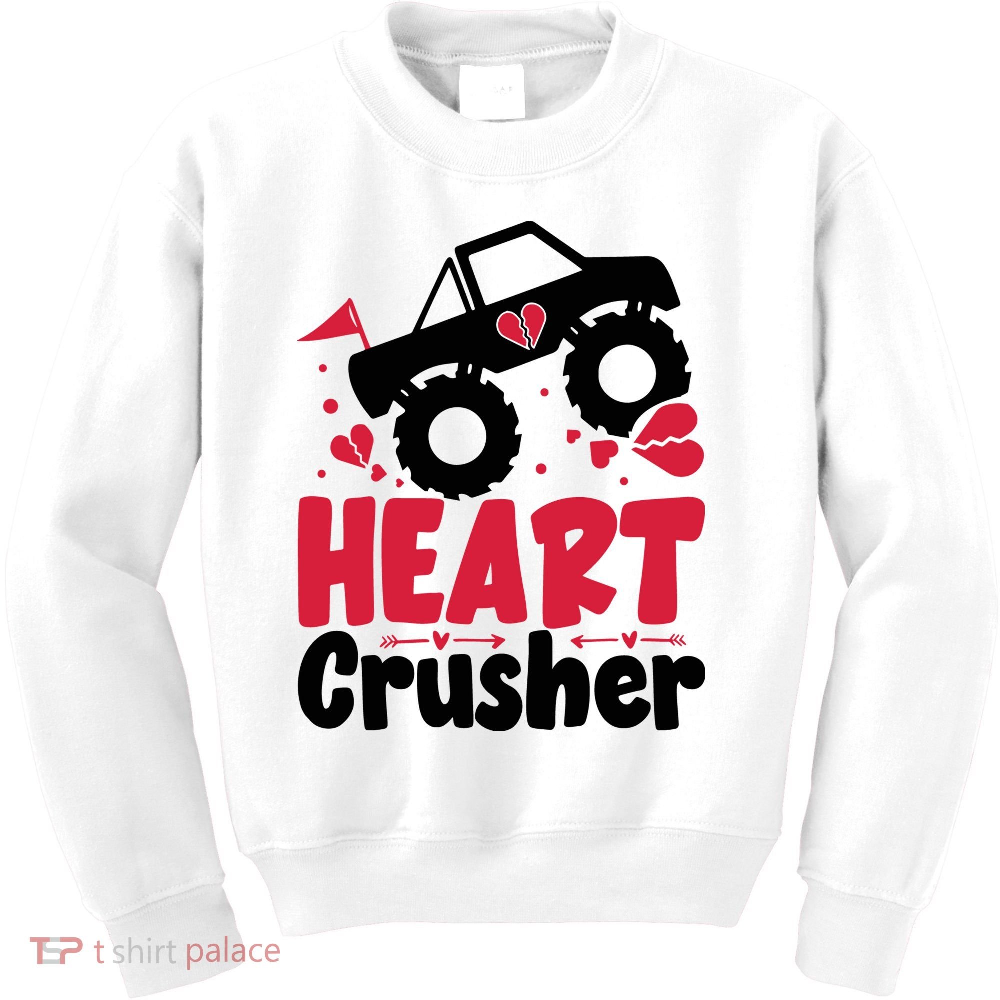 Heart Crusher Valentine Day Gift Kids Sweatshirt