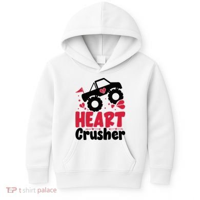 Heart Crusher Valentine Day Gift Kids Hoodie
