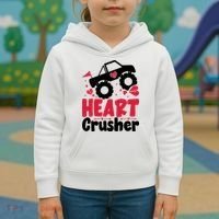 Heart Crusher Valentine Day Gift Kids Hoodie thumb 3