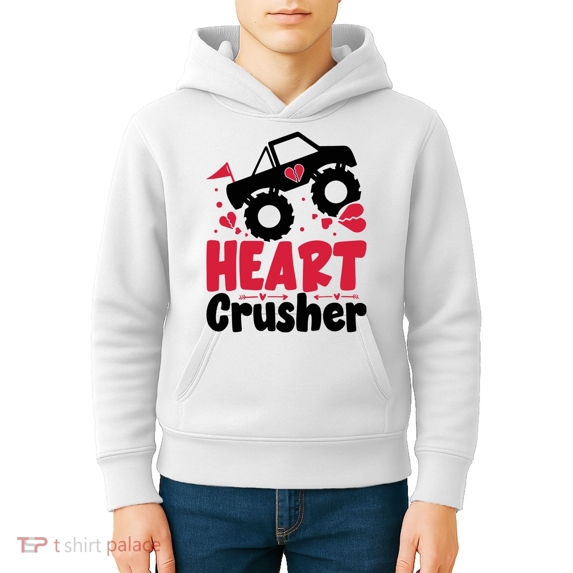 Heart Crusher Valentine Day Gift Kids Hoodie