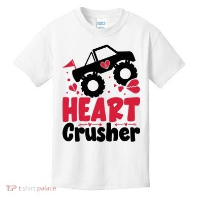 Heart Crusher Valentine Day Gift Kids T-Shirt