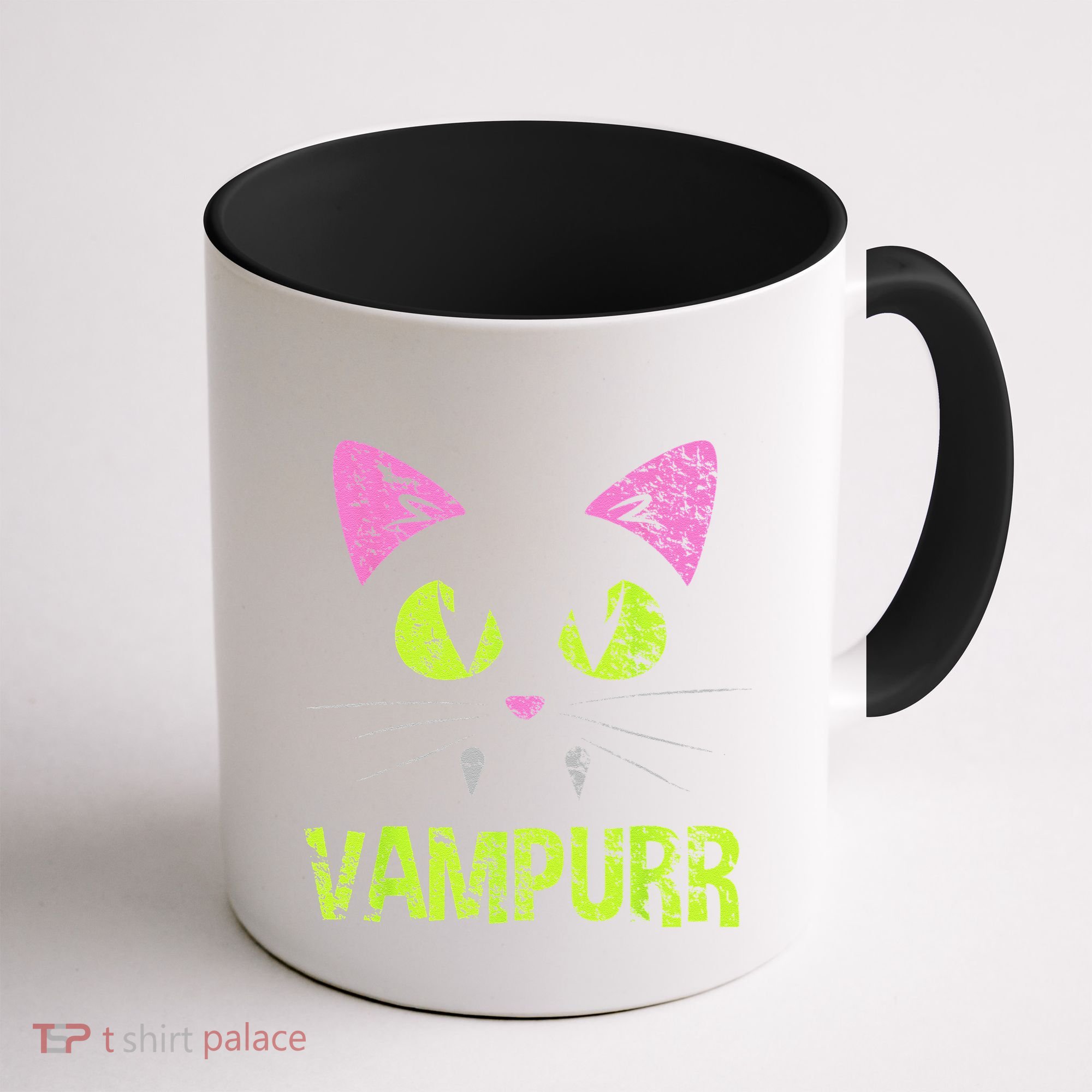 Halloween Cat Vampurr Vampire For Funny Man Creative Coffee Mug