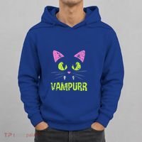 Halloween Cat Vampurr Vampire For Funny Man Creative Hoodie thumb 0