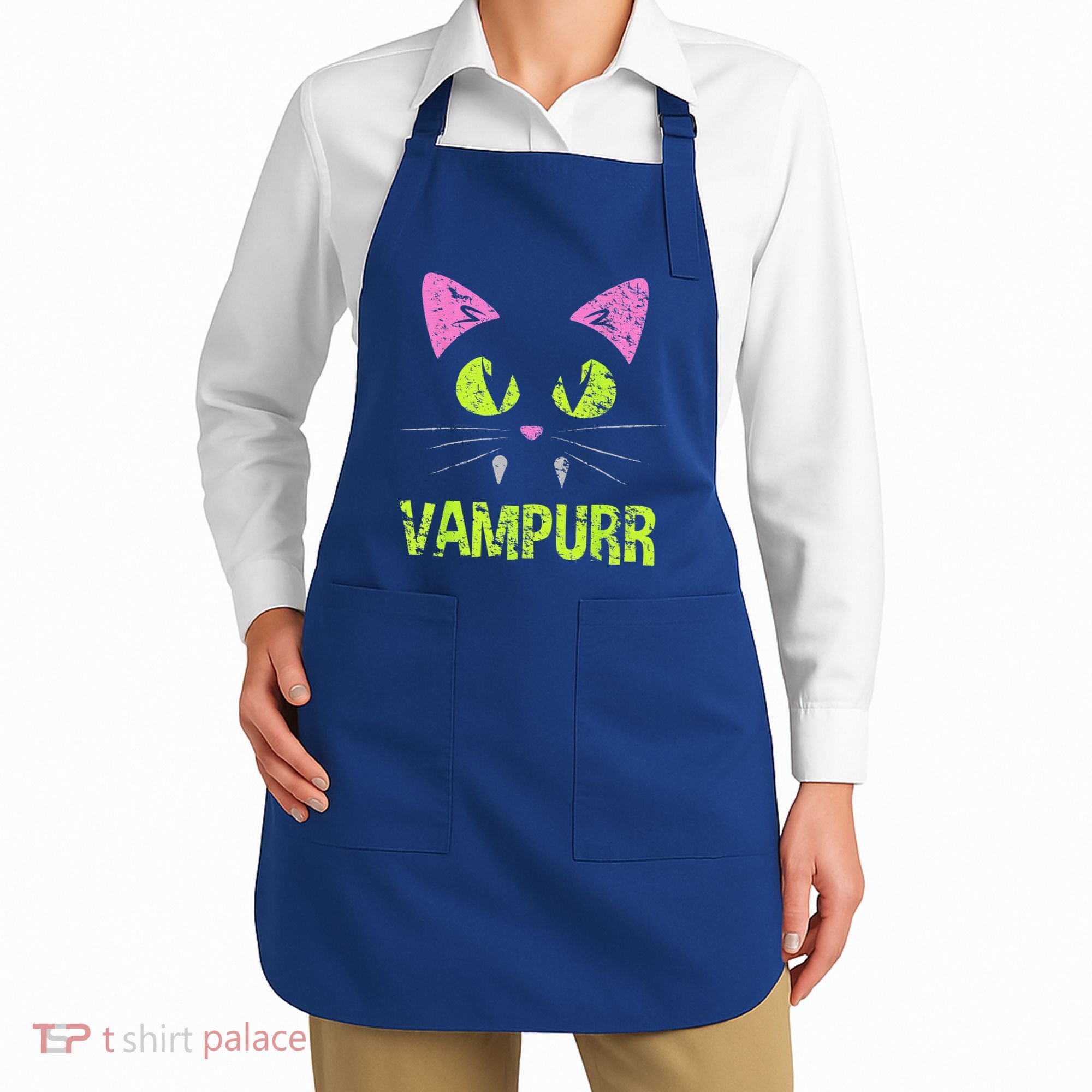 Halloween Cat Vampurr Vampire For Funny Man Creative Apron
