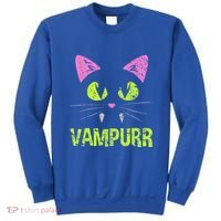Halloween Cat Vampurr Vampire For Funny Man Creative Sweatshirt thumb 0