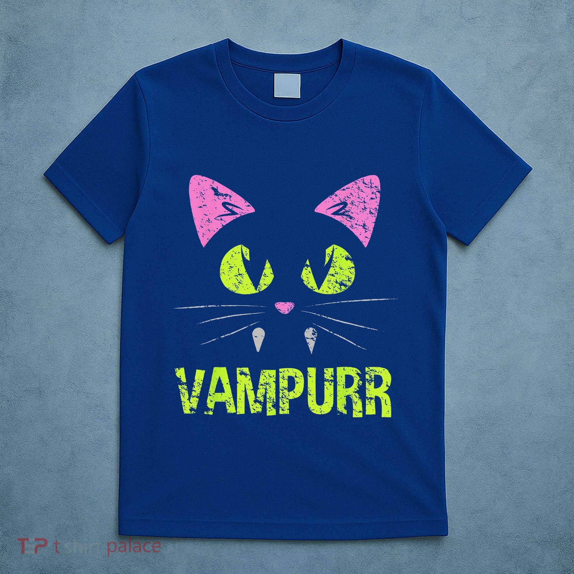 Halloween Cat Vampurr Vampire For Funny Man Creative T-Shirt