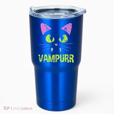 Halloween Cat Vampurr Vampire For Funny Man Creative Tumbler