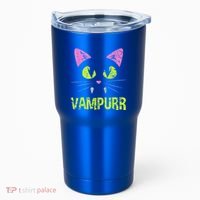 Halloween Cat Vampurr Vampire For Funny Man Creative Tumbler thumb 0