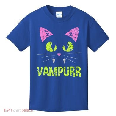 Halloween Cat Vampurr Vampire For Funny Man Creative Kids T-Shirt