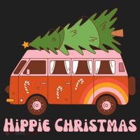 Hippie Christmas Van Holiday Women's Sweatshirt thumb 2