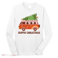 Hippie Christmas Van Holiday Long Sleeve Shirt thumb 0