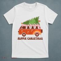 Hippie Christmas Van Holiday T-Shirt thumb 5