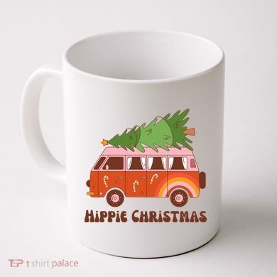 Hippie Christmas Van Holiday Coffee Mug