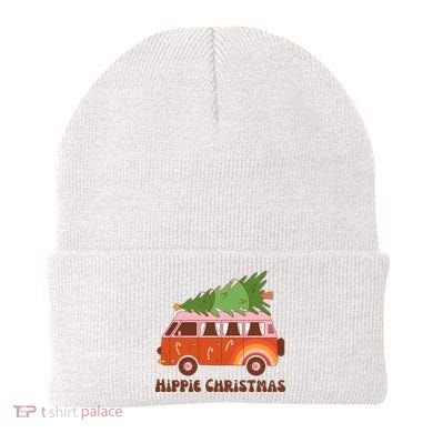 Hippie Christmas Van Holiday Beanie