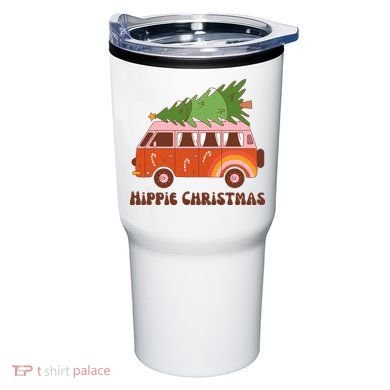Hippie Christmas Van Holiday Tumbler