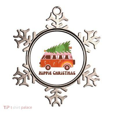 Hippie Christmas Van Holiday Ornament