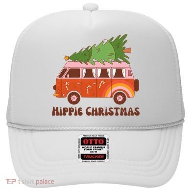 Hippie Christmas Van Holiday Hat