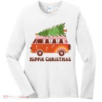 Hippie Christmas Van Holiday Women's Long Sleeve Shirt thumb 0