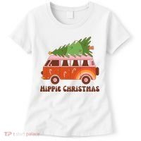 Hippie Christmas Van Holiday Women's T-Shirt thumb 0
