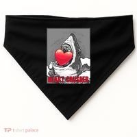 Heart Crusher Valentine's Day Shark Lover Cute Gift USA-Made Doggie Bandana thumb 0