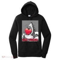 Heart Crusher Valentine's Day Shark Lover Cute Gift Women's Hoodie thumb 0