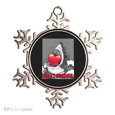 Heart Crusher Valentine's Day Shark Lover Cute Gift Ornament