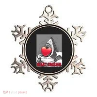Heart Crusher Valentine's Day Shark Lover Cute Gift Ornament thumb 0