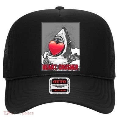 Heart Crusher Valentine's Day Shark Lover Cute Gift Hat