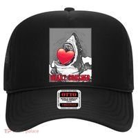 Heart Crusher Valentine's Day Shark Lover Cute Gift Hat thumb 0
