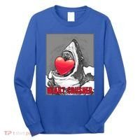 Heart Crusher Valentine's Day Shark Lover Cute Gift Long Sleeve Shirt thumb 0